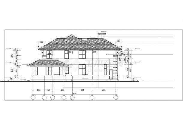 某精致的别墅建筑施工cad设计图