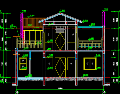 北方四合院建筑施工图纸带效果图免费下载 - 建筑户型平面图 - 土木工程网